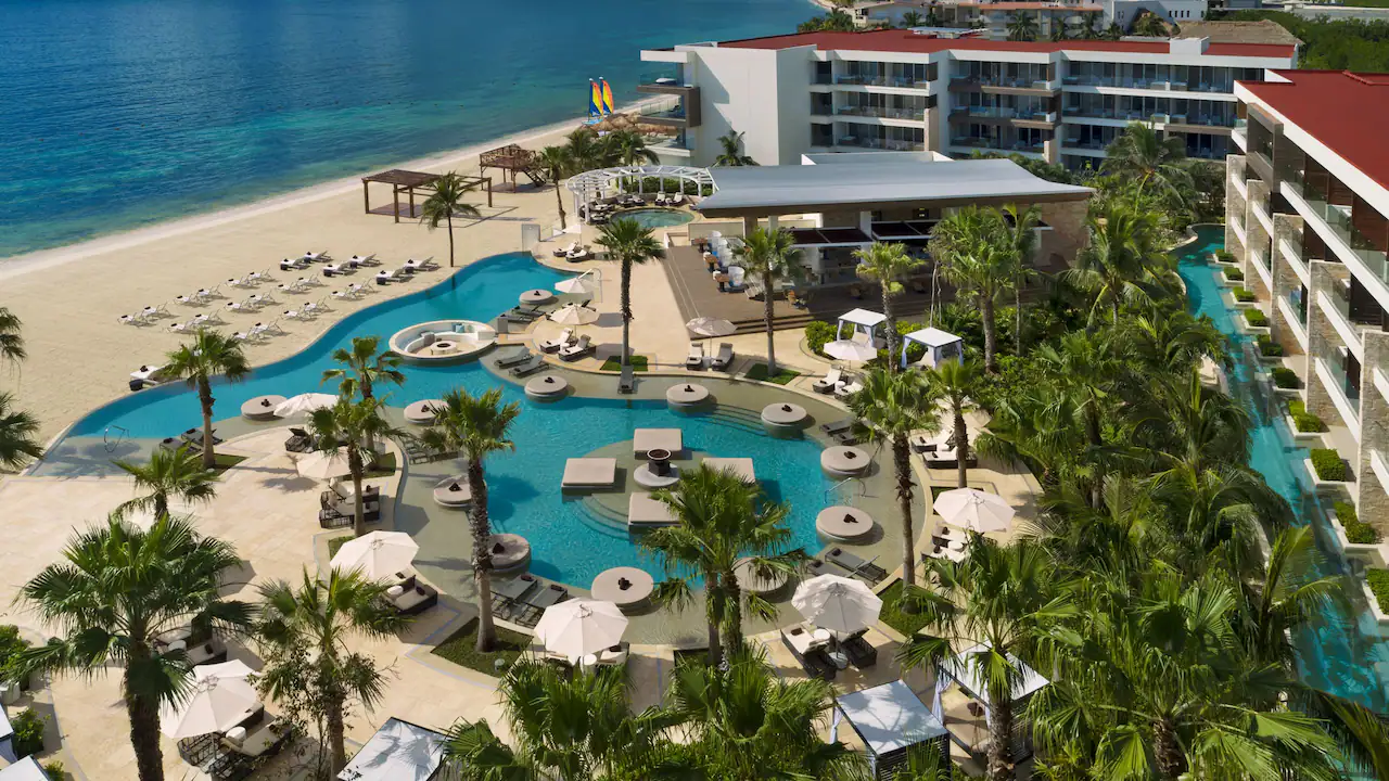 Secrets Riviera Cancun Resort & Spa adults-only all-inclusive resort with oceanfront pools and a tropical beachfront setting in Riviera Cancun, Mexico.